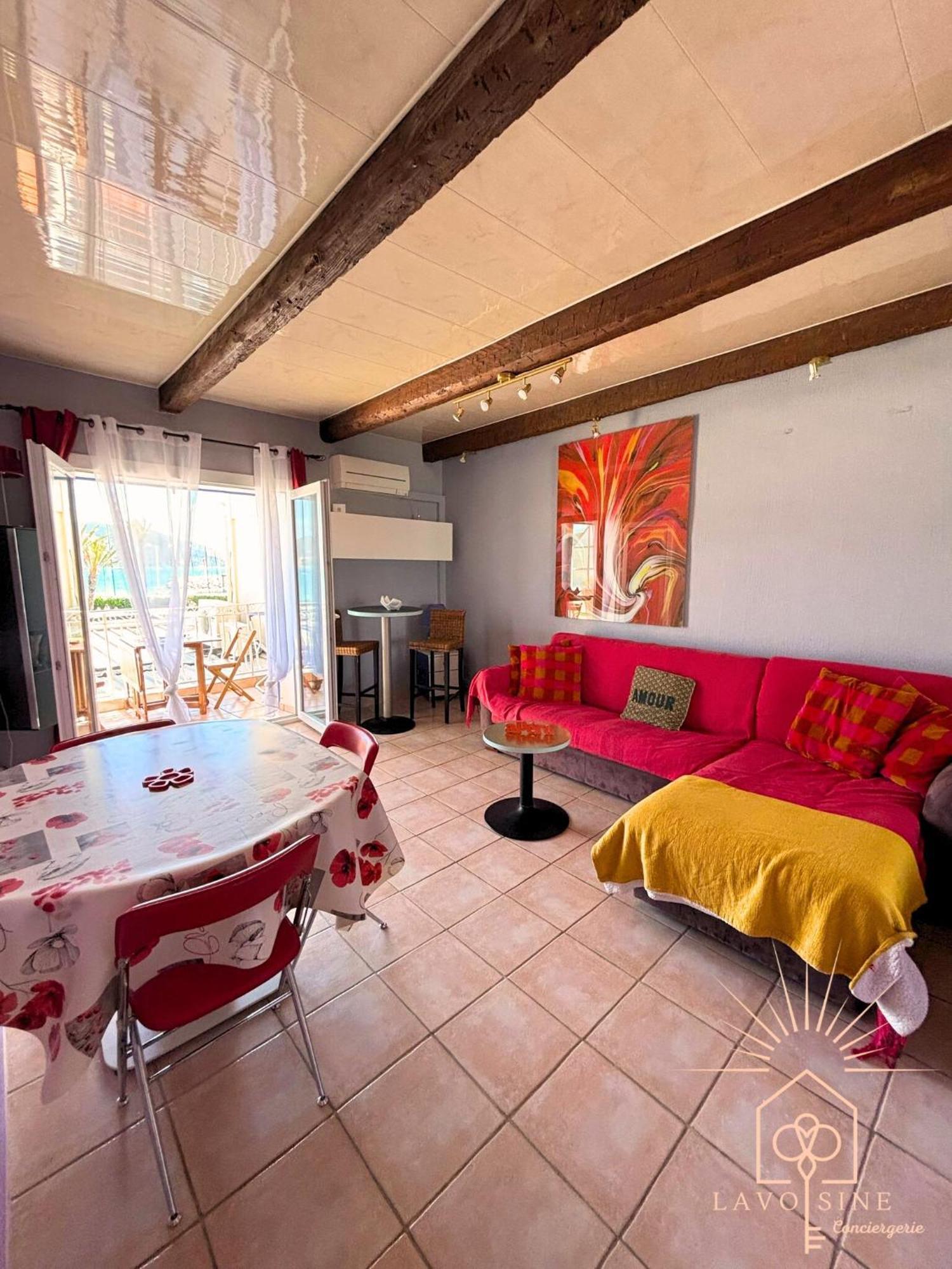 Apartamento Les Pieds Dans L'Eau Saint-Cyr-sur-Mer Exterior foto